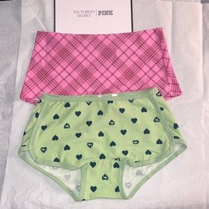 (M) 2pcs Victoria’s Secret PINK Shortie Underwear